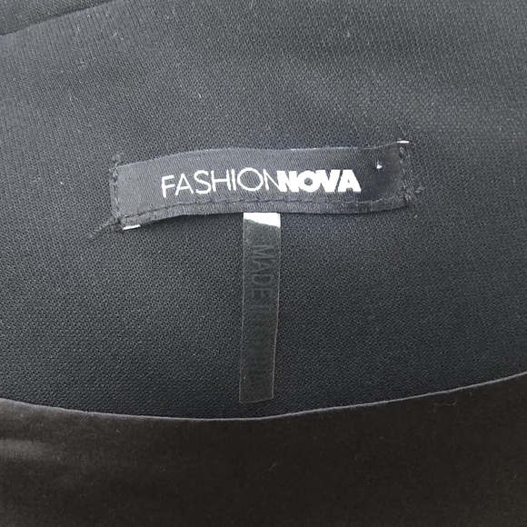 Black Cropped Blazer with Fringe Sz M - Picture 7 of 10